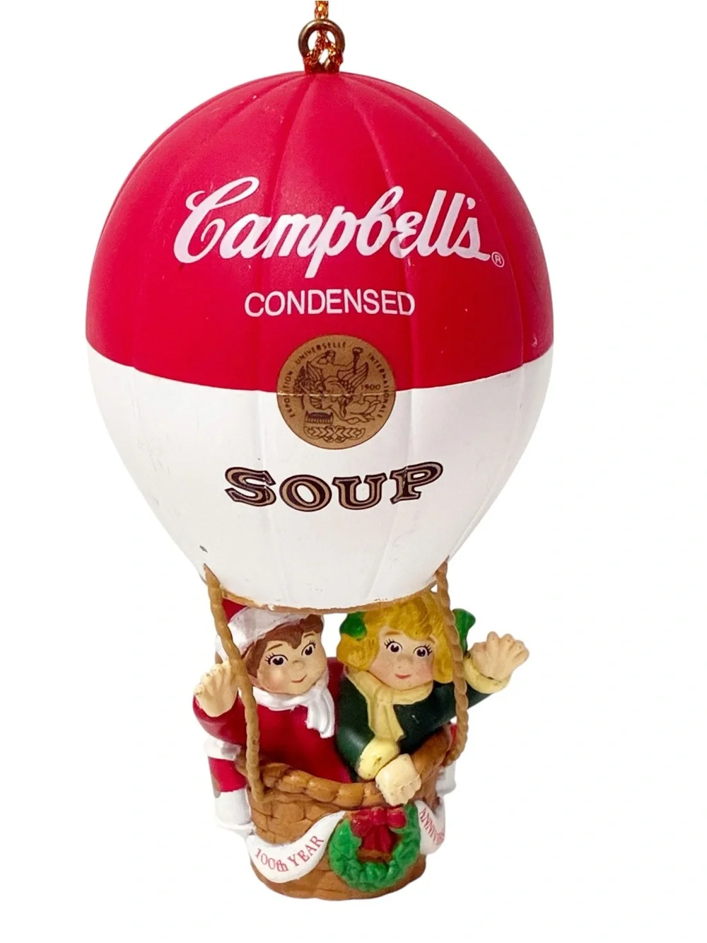 Vintage 1997 Campbell Soup Kids Hot Air‎ Christmas Balloon 100th Anniversary